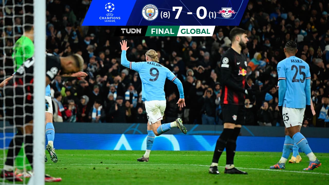 ¡Chócalas, Androide! Haaland hace su 'manita' y City avanza a Cuartos