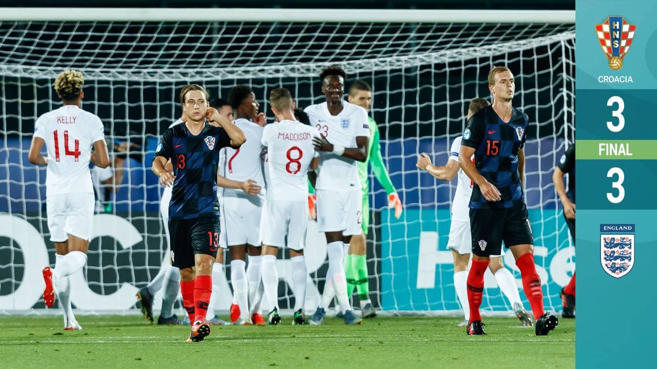 ¡Listas las Semis! Inglaterra empata con Croacia, pero ambas quedan fuera de la Euro Sub-21