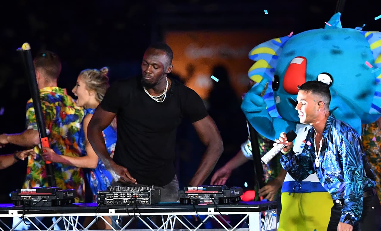 Usain Bolt se convierte en DJ en ceremonia de clausura de los Juegos de la Commonwealth