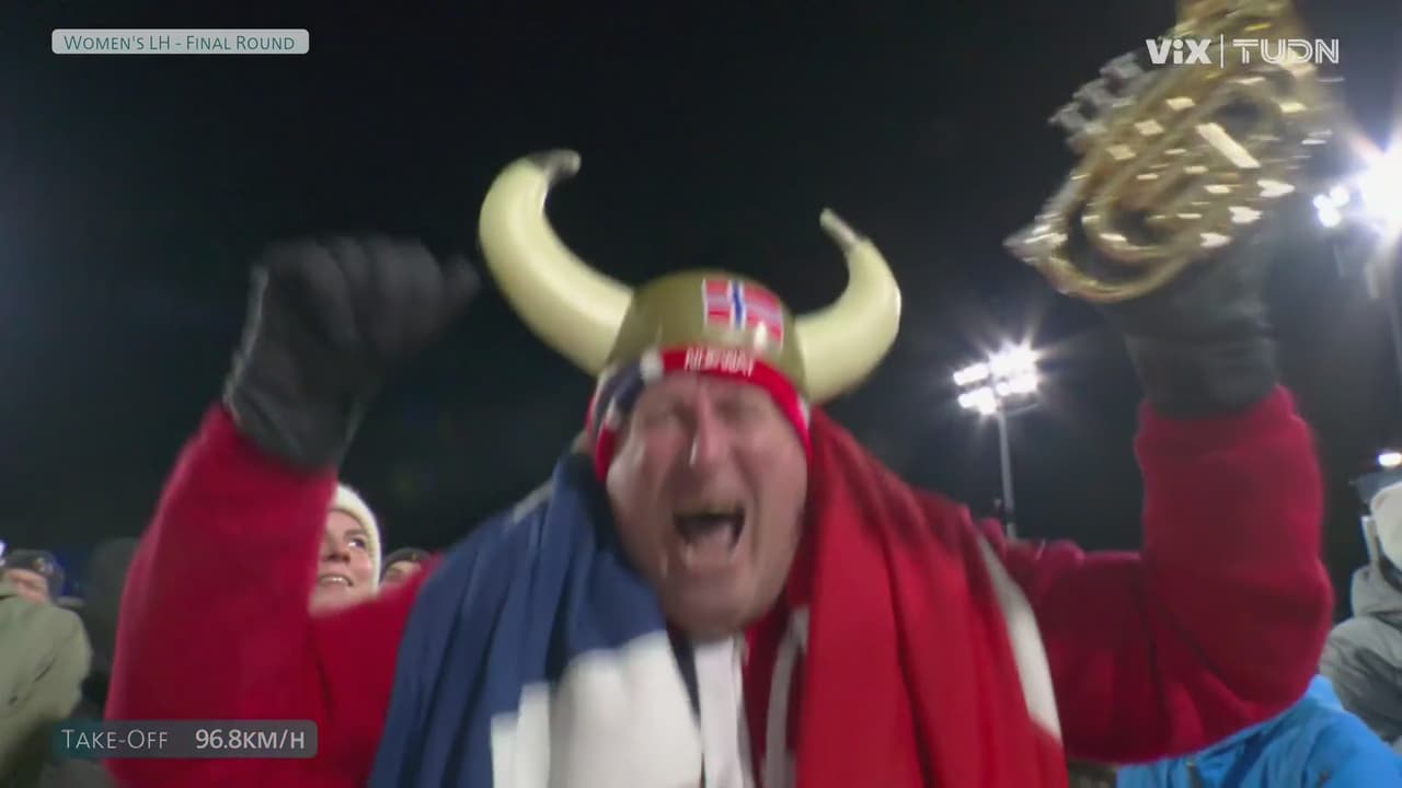 Stroem confirma dominio en el salto de esquí femenil