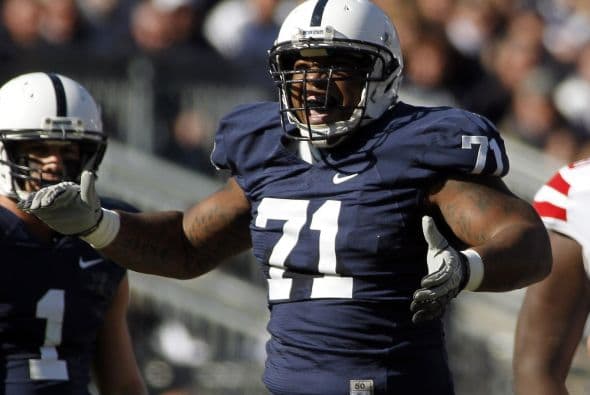 Tackles defensivos: 4. Devon Still, Penn State - Altura: 1.96 m - Peso: 141 kg
