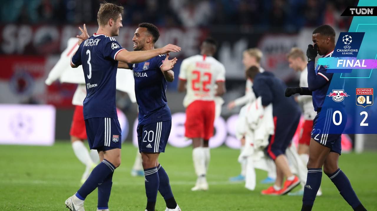 Lyon gana como visitante al Leipzig en la Champions League
