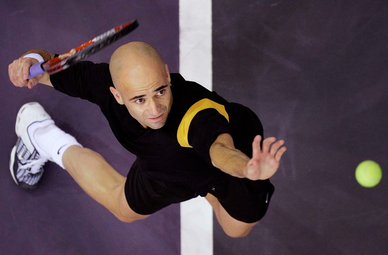 Andre Agassi marcó toda una época en el tenis por su extravagante pero carismática personalidad.