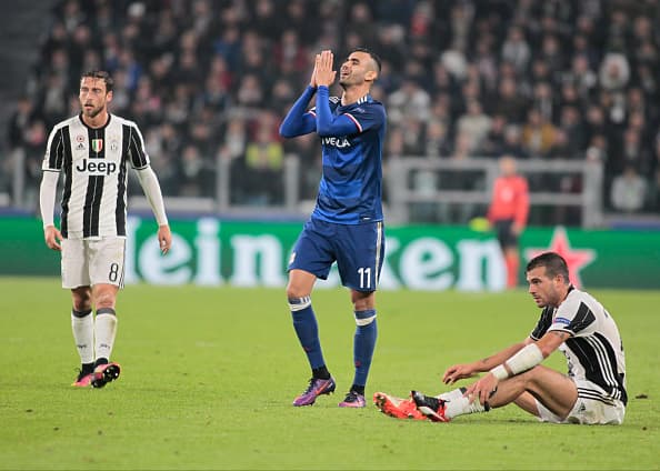 Rachid Ghezzal during Champions League match between Juventus v Olympique Lyonnais, in Turin, on September 14, 2016.