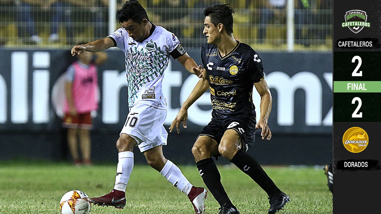 Dorados deja escapar ventaja y empata ante Tapachula