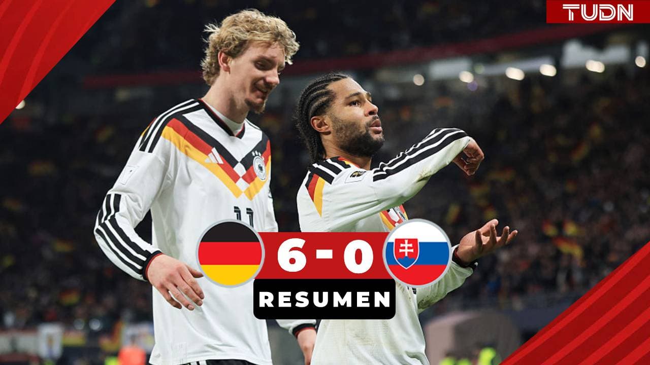 Alemania se mete al Mundial 2026 tras golear a Eslovaquia