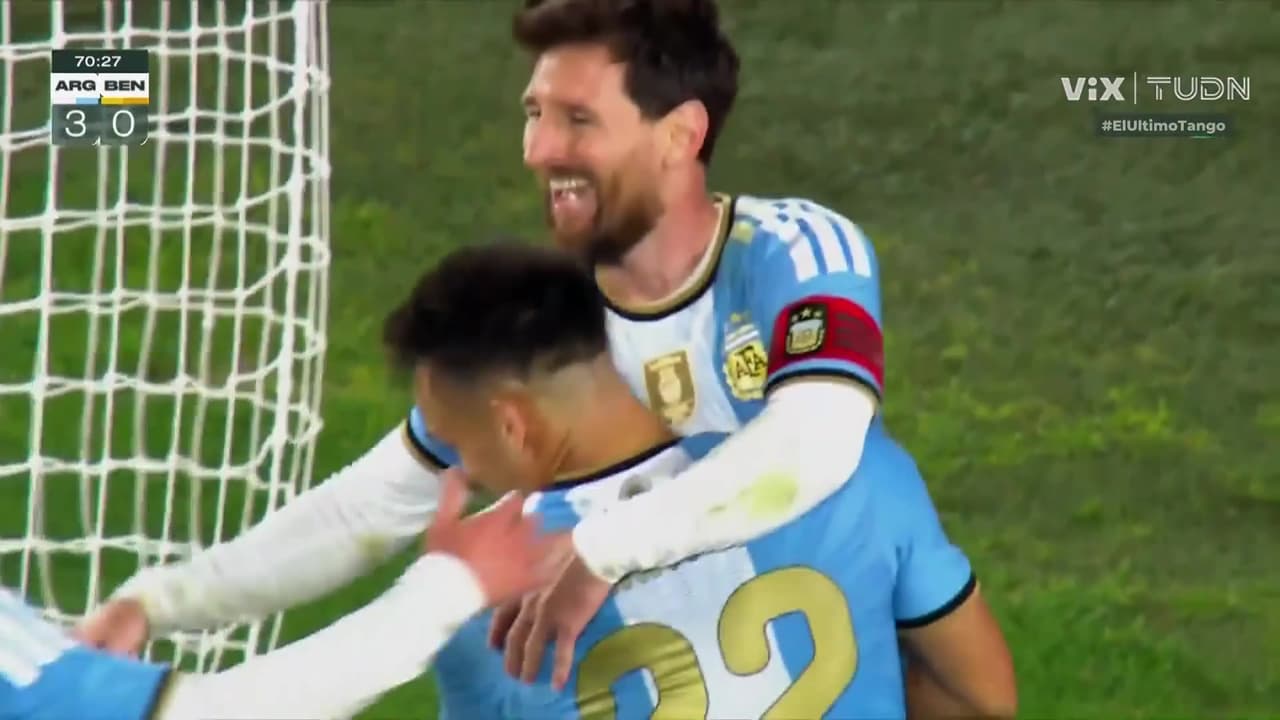 ¡Gol de Messi! ¡Gol de Argentina! El GOAT anota en su último partido