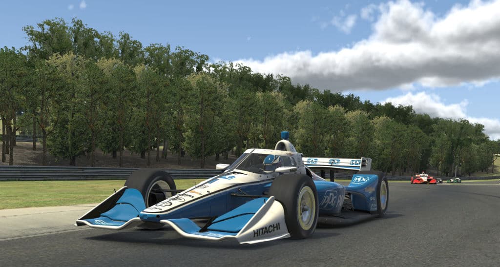 El 'aero screen' ya se ve en las carreras virtuales como un anticipo para cuando vuelvan a la pista.