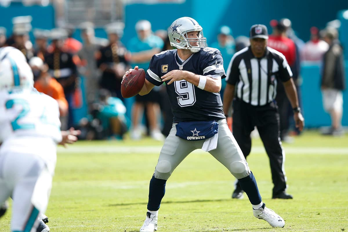 Gran regreso de Tony Romo a los emparrillados con victoria para Dallas sobre Miami 24-14.