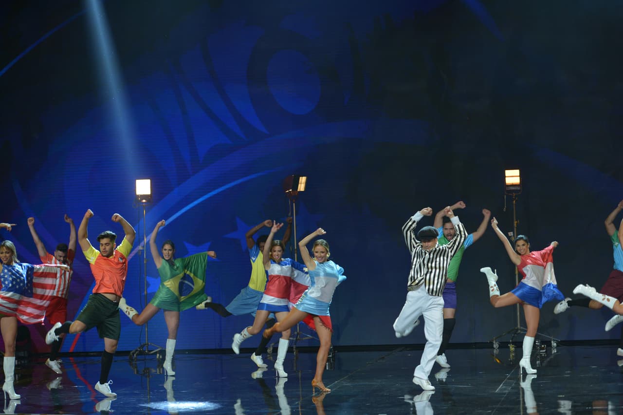 El performance dedicado a la Copa América Centenario fue de los más aplaudidos.