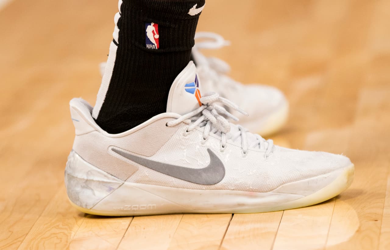 Se ha estado calzando unos Nike Kobe el guardia de los 
<b>Toronto Raptors</b> 
<b>Norman Powell</b>.
