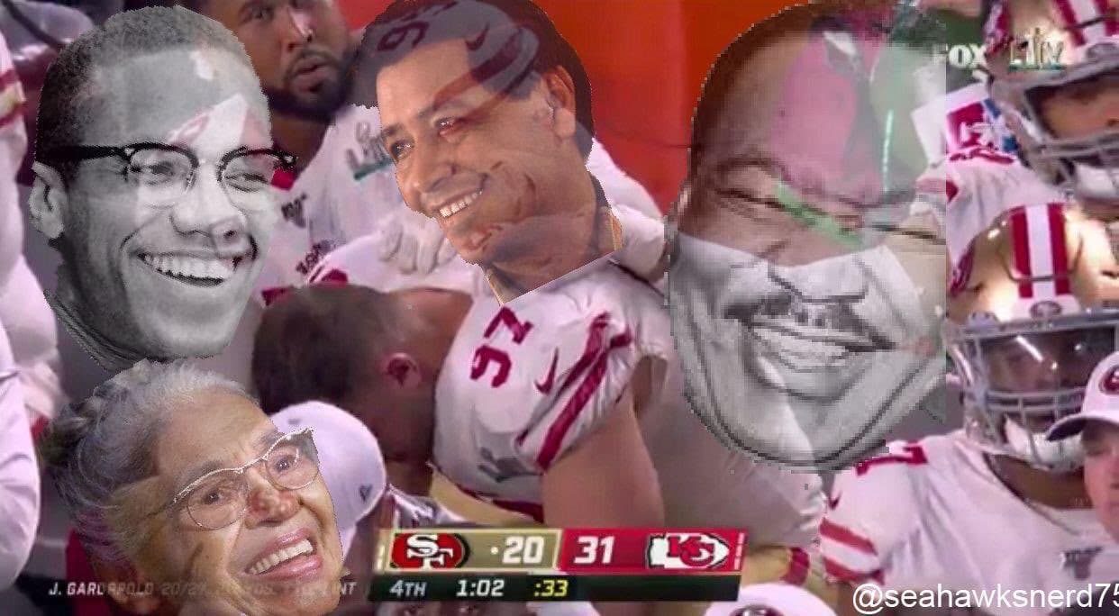 Los 49ers no se salvan de los memes tras perder el Super Bowl. El propio Andy Reid figura a pesar de ser campeón.