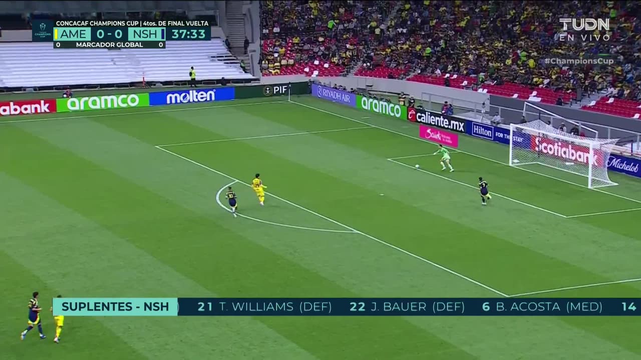 ¡TIRO ATAJADO! disparo por Brian Rodríguez.