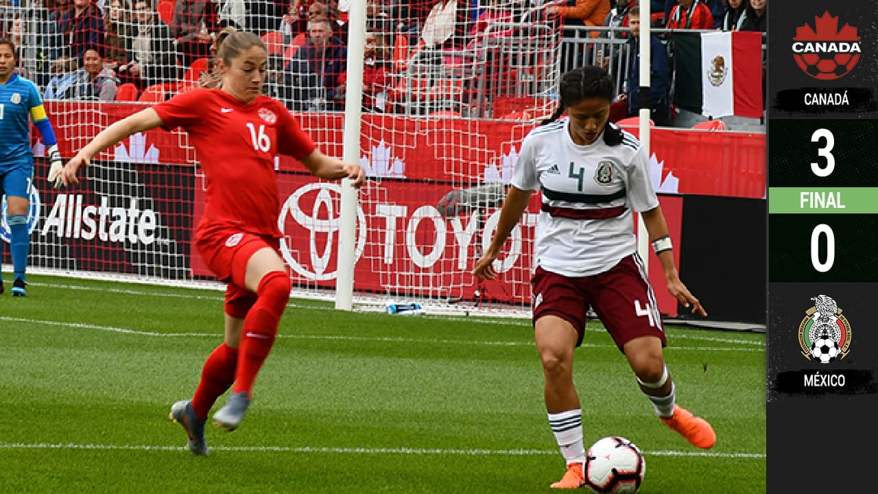 Sin sorpresas: Canadá venció a México en duelo amistoso femenil