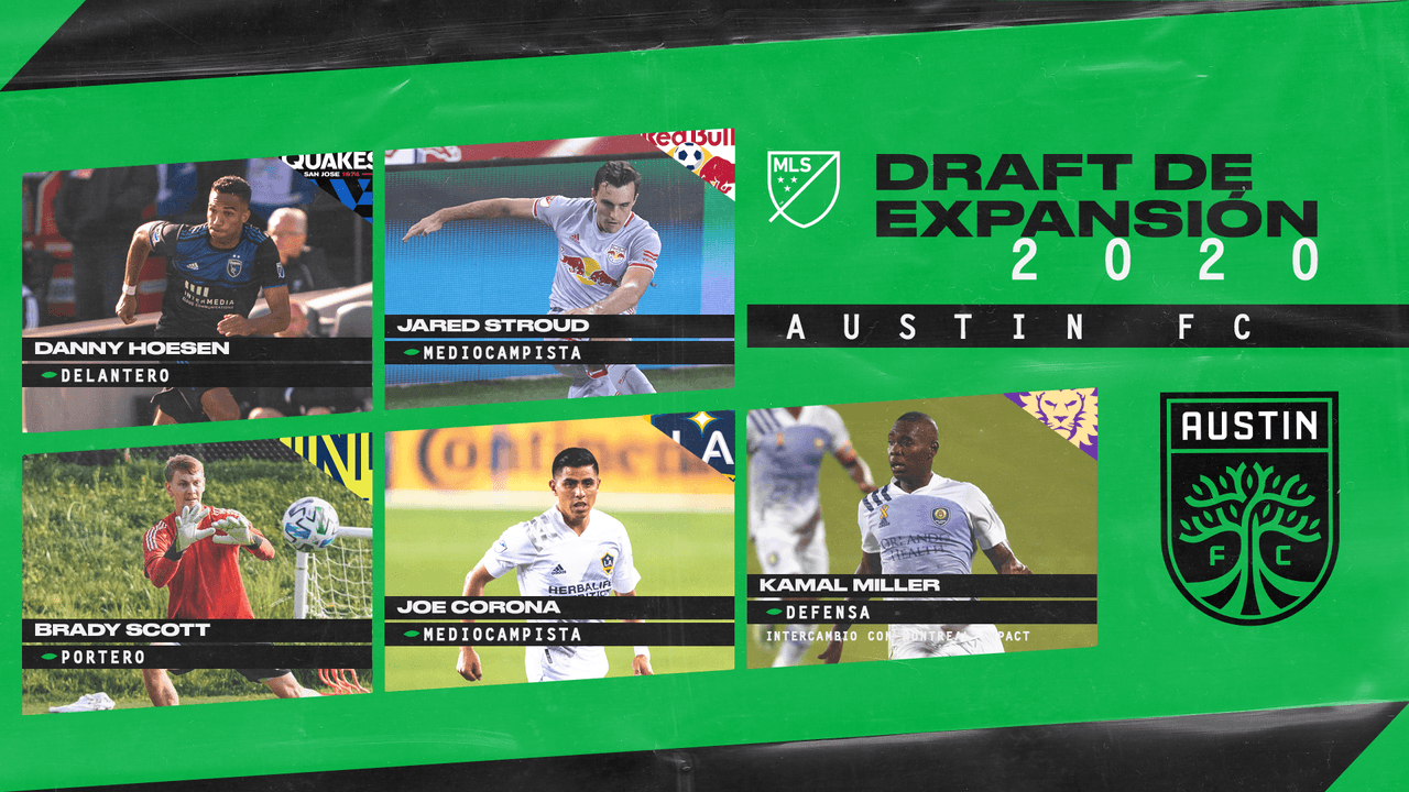 Austin FC elige a 5 jugadores en el Draft de Expansión