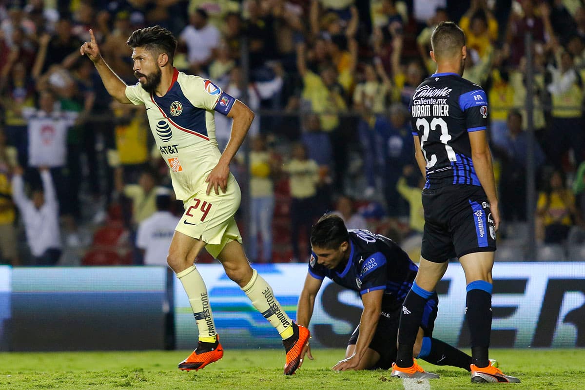 Oribe Peralta llegó a 162 goles con la playera del América y marcó por segunda jornada consecutiva.