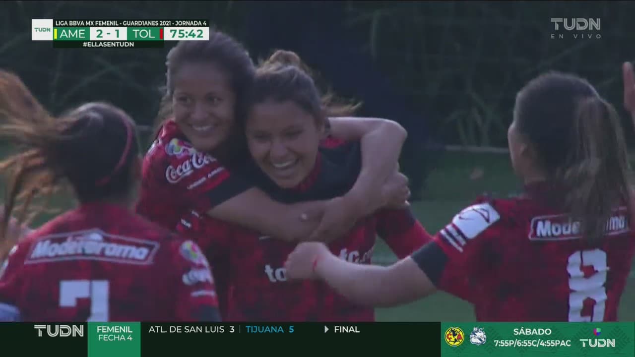 ¡Segundo gol de Toluca! Remate de Mati Mauleon para el 2-2