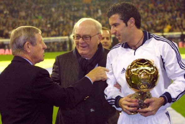 El conjunto blanco ha ganado en siete ocasiones este trofeo dividido entre dos portugueses, un español, un brasileño, un francés y un italiano.