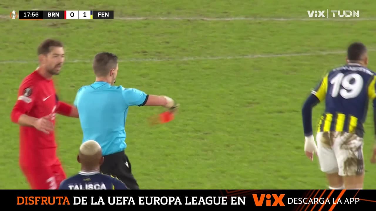 ¡Tarjeta Roja! Increíble error de Helland y el Brann se queda con 10