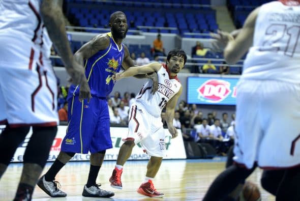 En 5 partidos jugados Pacquiao solo ha podido anotar un punto de tiro libre.