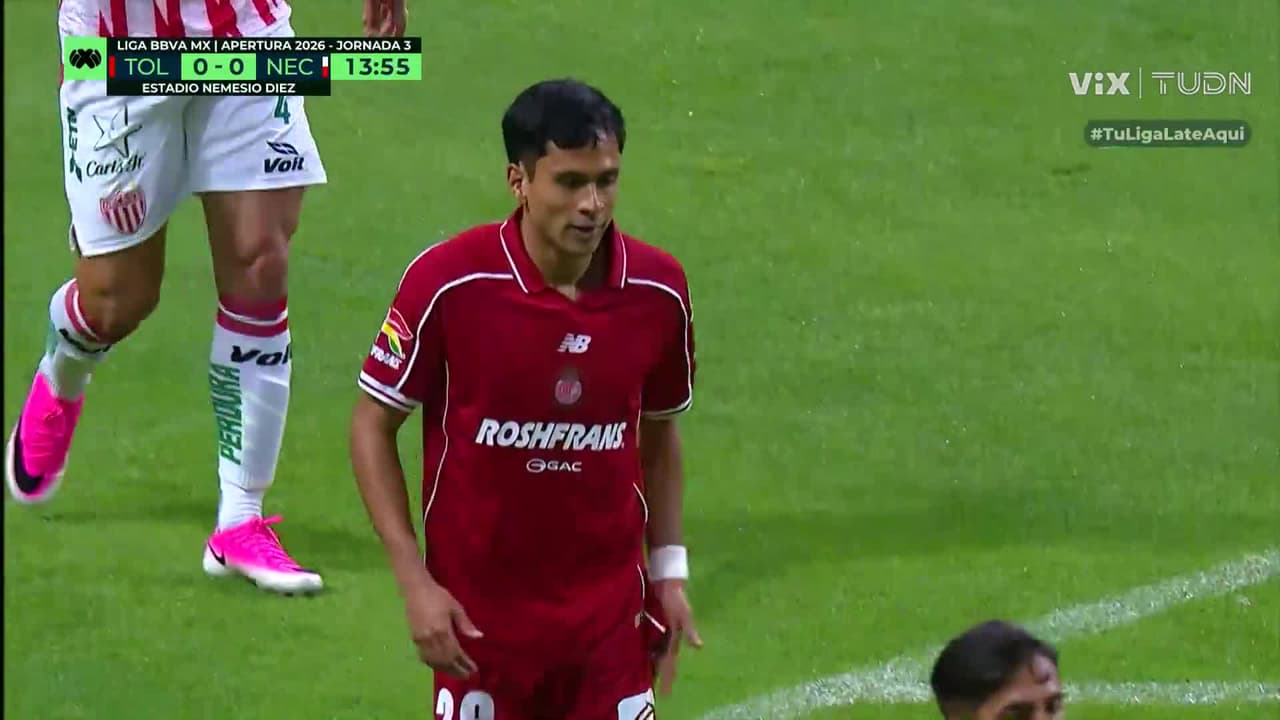 ¡Está apretando el Toluca! Díaz Price a centímetros del primer gol de los Diablos