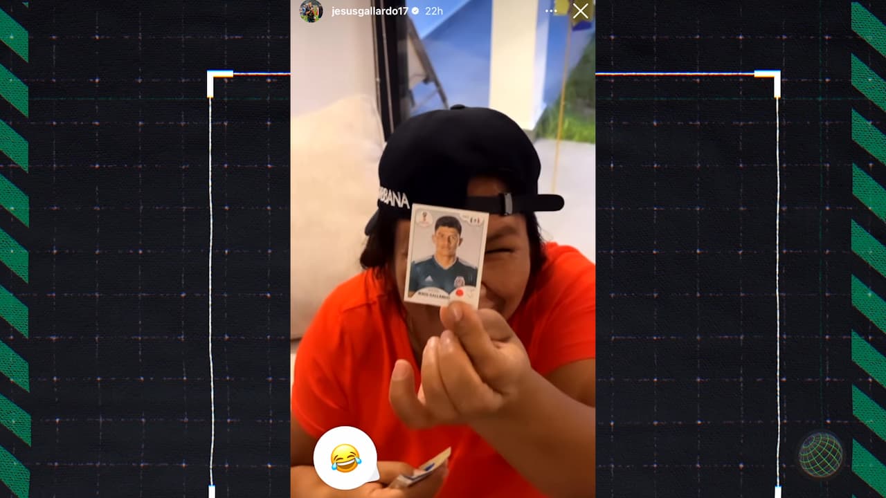 Mamá de Jesús Gallardo festeja doble estampita de su hijo