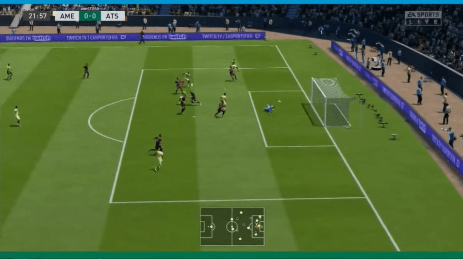 El América, a manos de Cáceres, vence por dos goles a el Atlas comandado por Acosta. Esta es la tercera victoria consecutiva de las Águilas en la eLiga MX.