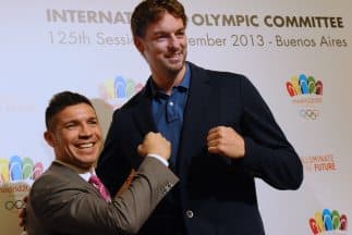 Sergio 'Maravilla' Martínez y Paul Gasol respaldan la cadidatura de Madrid.