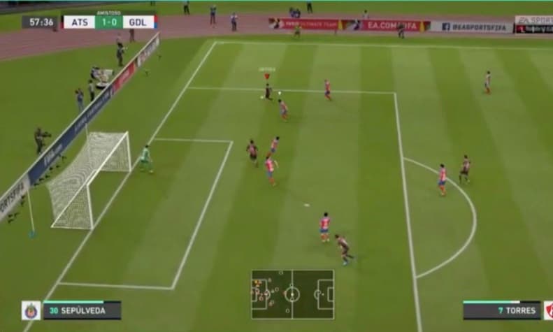 Fernando Beltrán se puso las ìlas en el segundo tiempo y consiguió el gol del empate para dividir los puntos.