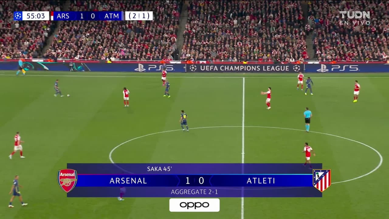 ¡TIRO ATAJADO! disparo por Antoine Griezmann.