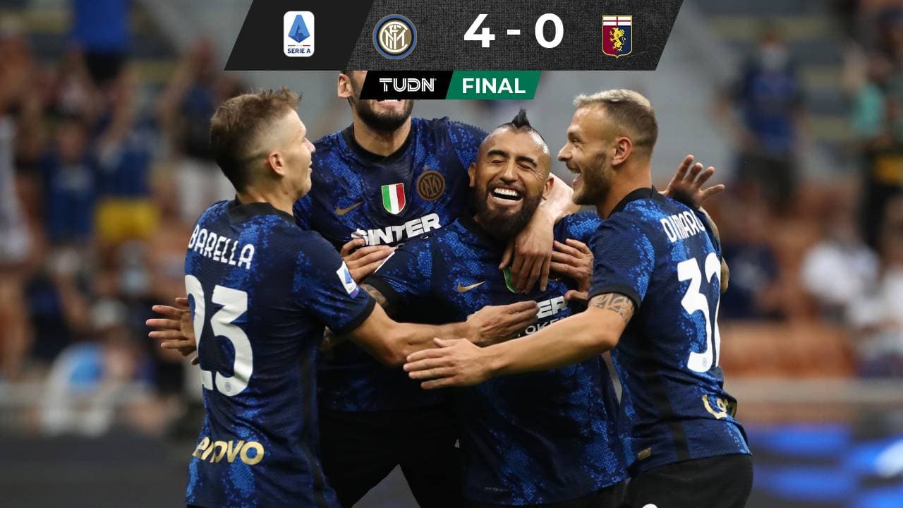 Inter de Milán despedaza al Genoa de Johan Vásquez