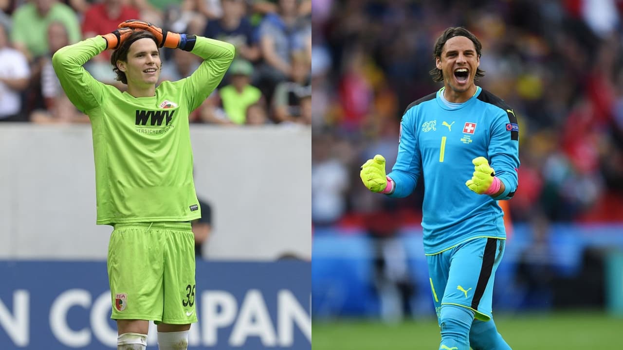 Marwin Hitz y Yann Sommer | Ambos arqueros, ambos suizos y juegan en la Bundesliga. Hitz, defiende la meta del Borussia Dortmund y Sommer resguarda la portería del Borussia Monchengladbach.