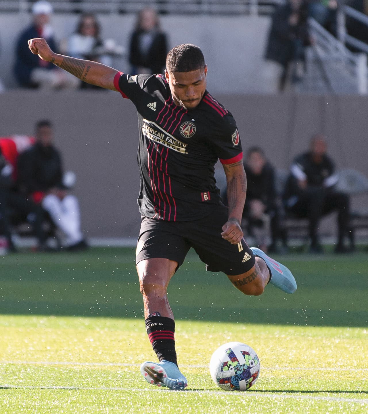 El artillero venezolano se mostró en buen estado de forma.