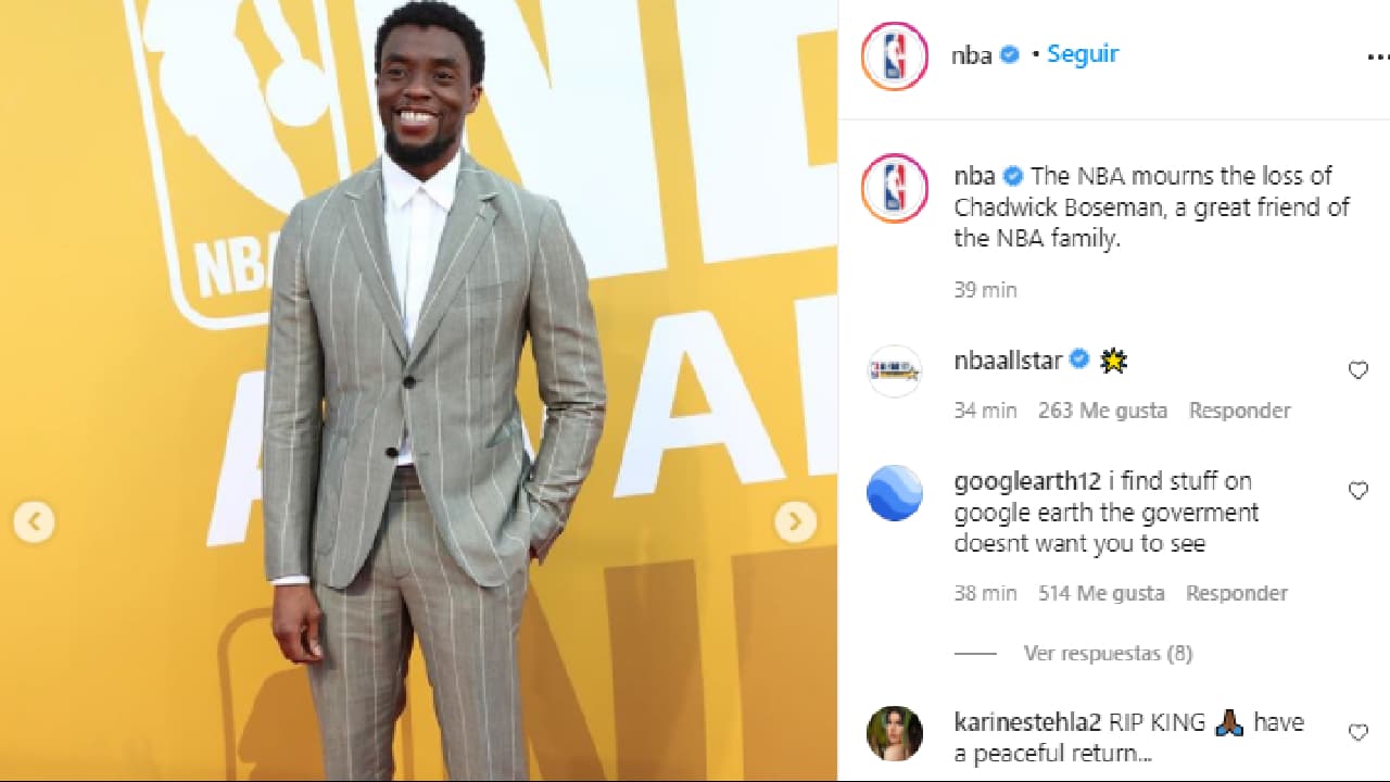 Los deportistas reaccionaron al fallecimiento del actor quien protagonizara ‘Black Panther’.