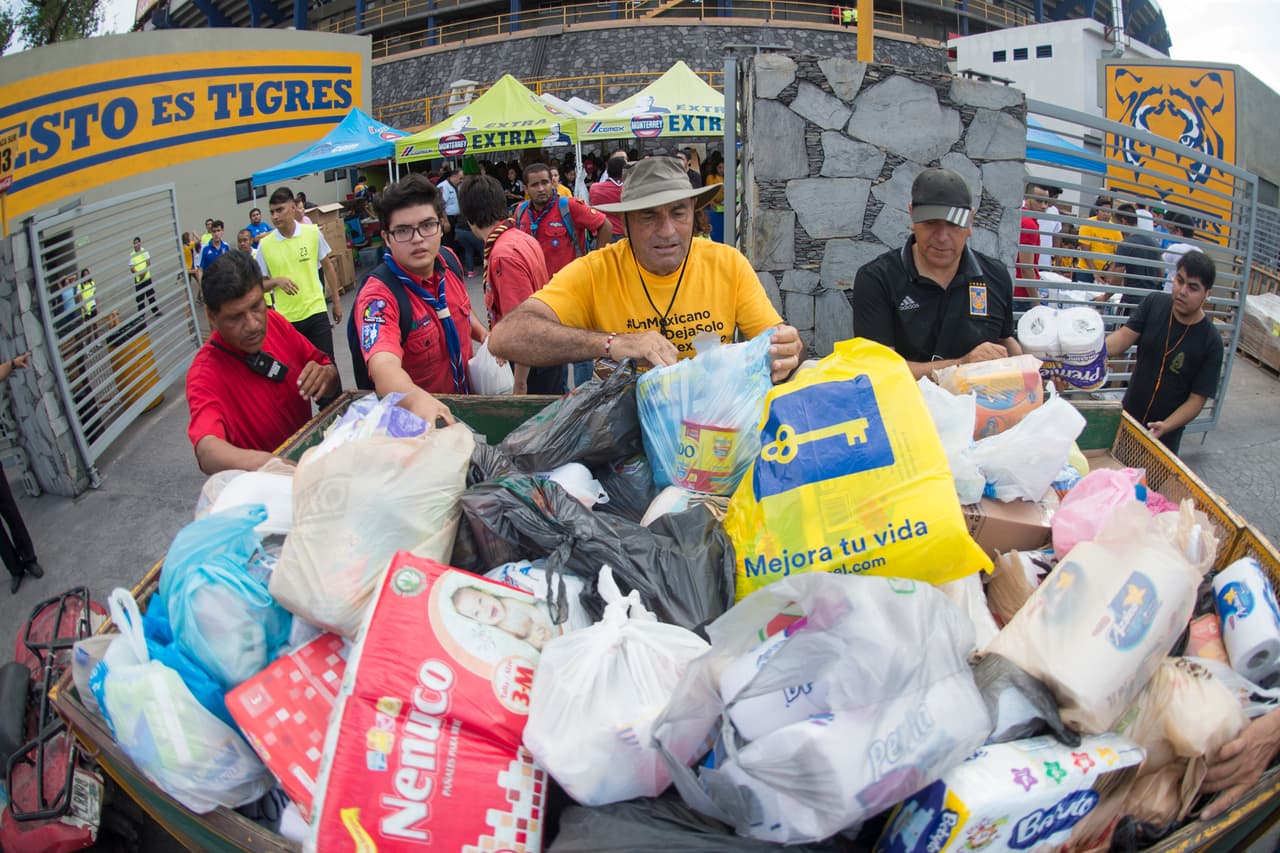 Tigres demostró que es un todo un club solidario en medio de la tragedia de la que poco a poco el país se va levantando.