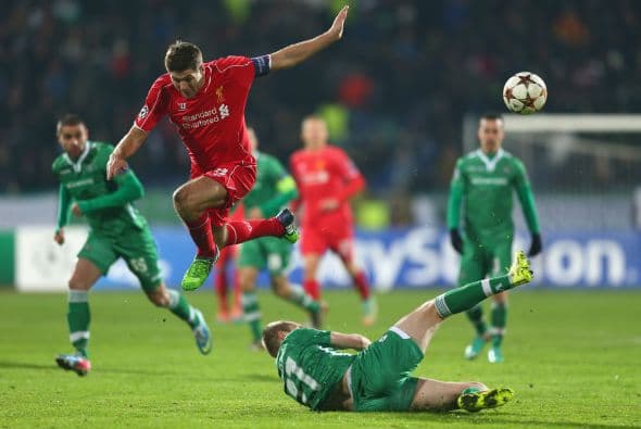 El Ludogorets le sacó un empate al conjunto de Anfield con todo y Gerrard.
