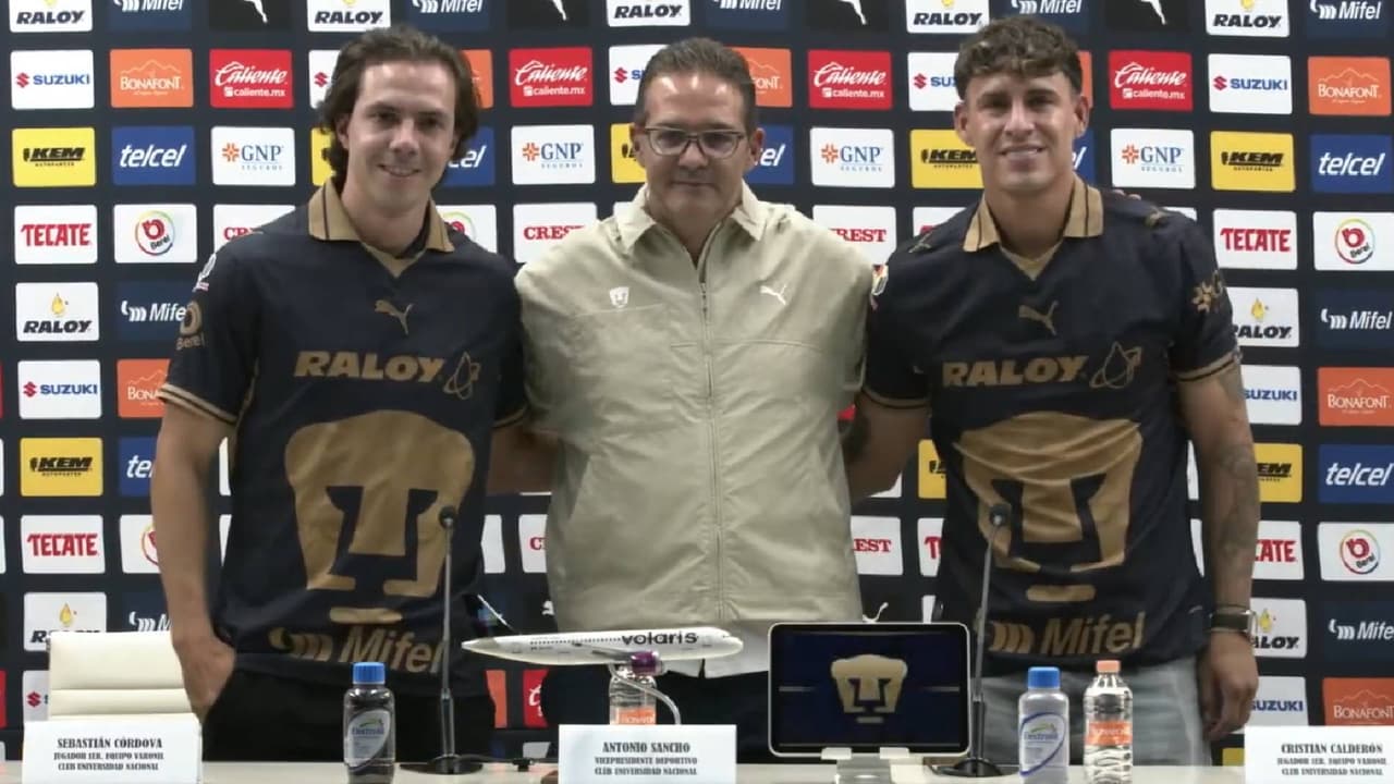 El Chicote y Córdova olvidan su pasado americanista en su presentación con Pumas