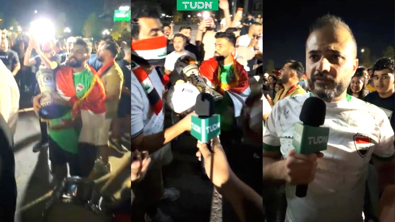 ¡Afición de Irak invade la Macroplaza de Monterrey!