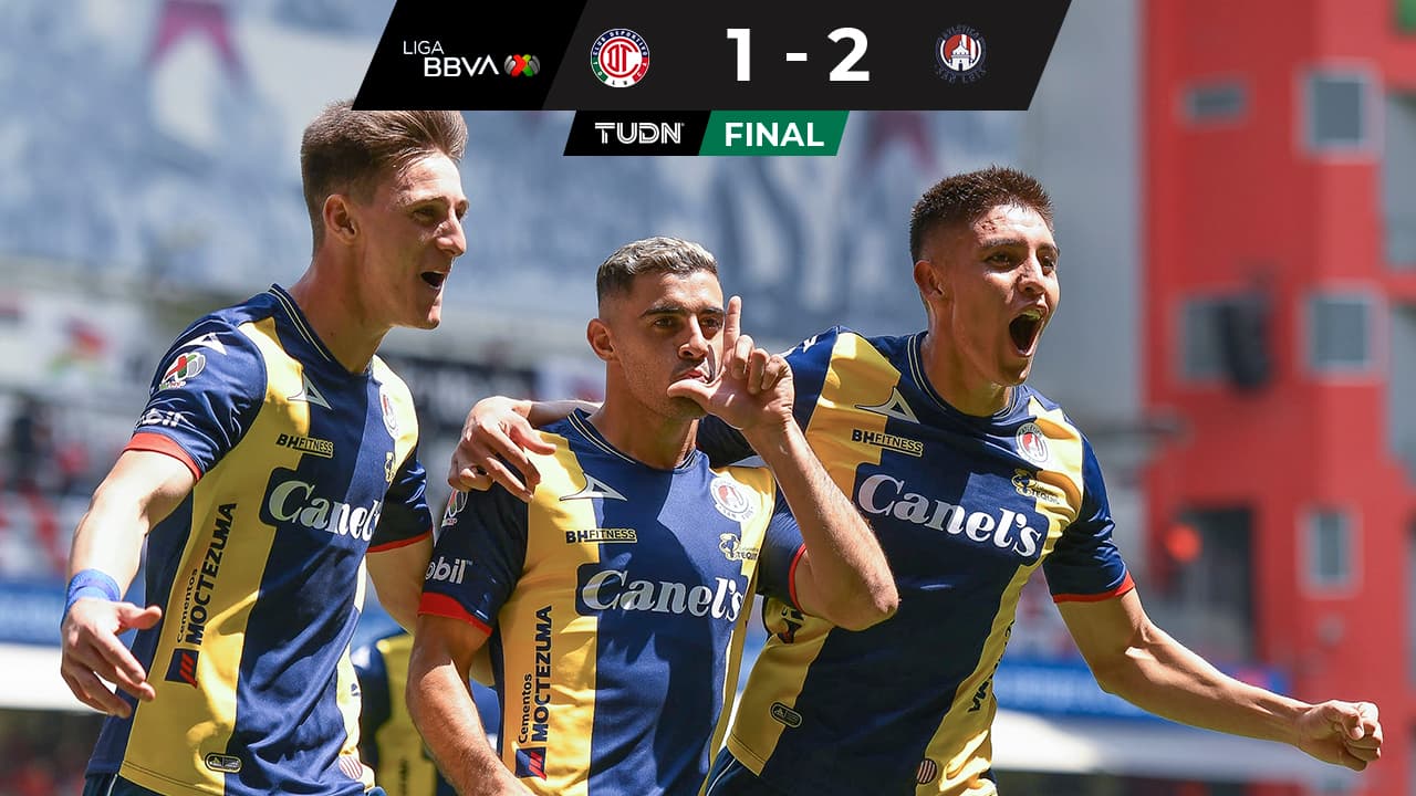 San Luis gana en el Nemesio Diez y deja al Toluca sin liderato