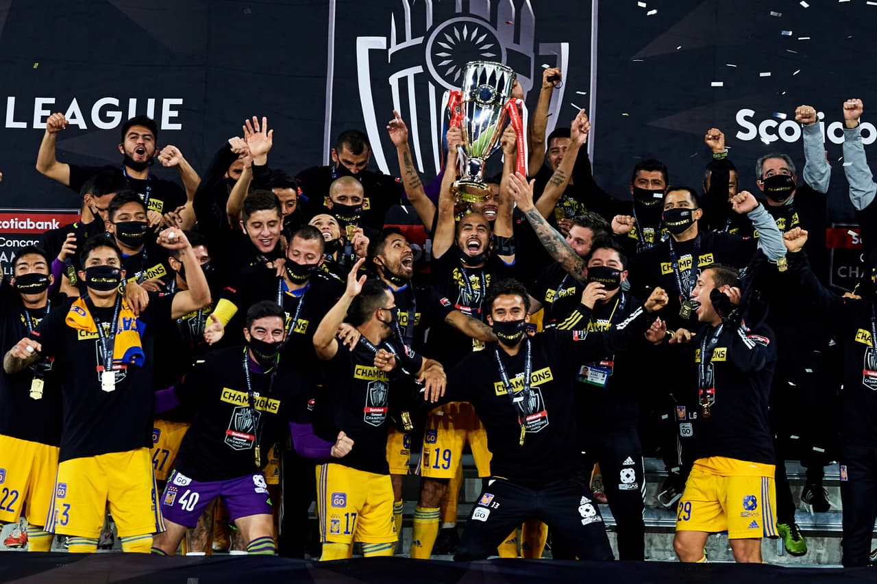 Tigres Players Champions during the game Tigres UANL (MEX) vs Los Angeles FC (USA), corresponding to the great final of the Scotiabank Champions League CONCACAF 2020, at Exploria Stadium, on December 22, 2020.
<br>
<br> Jugadores de Tigres Campeones durante el partido Tigres UANL (MEX) vs Los Angeles FC (USA), correspondiente a la gran final de la Scotiabank Liga de Campeones CONCACAF 2020, en el Exploria Stadium, el 22 de Diciembre de 2020.