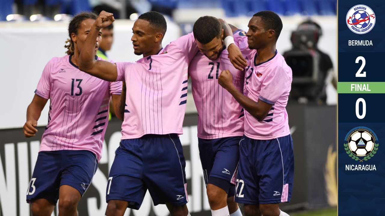 Bermudas le pegó a Nicaragua y logró su primera victoria de la historia en Copa Oro