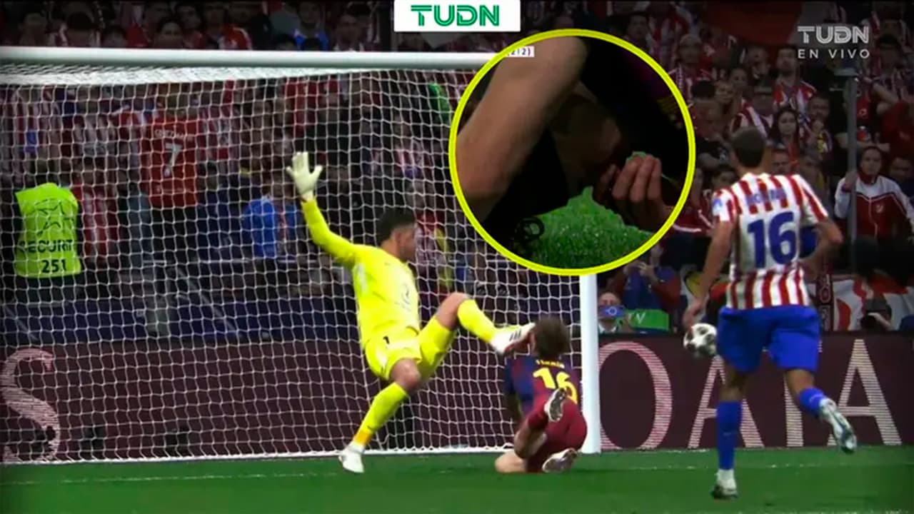 Fermín López sangra tras brutal golpe en el Atlético de Madrid vs. Barcelona