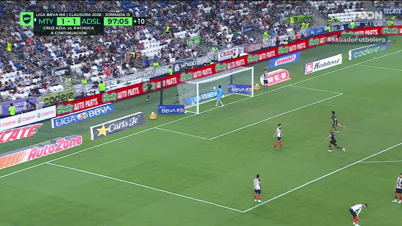 ¡GOL!  anota para Atlético San Luis. David Rodríguez