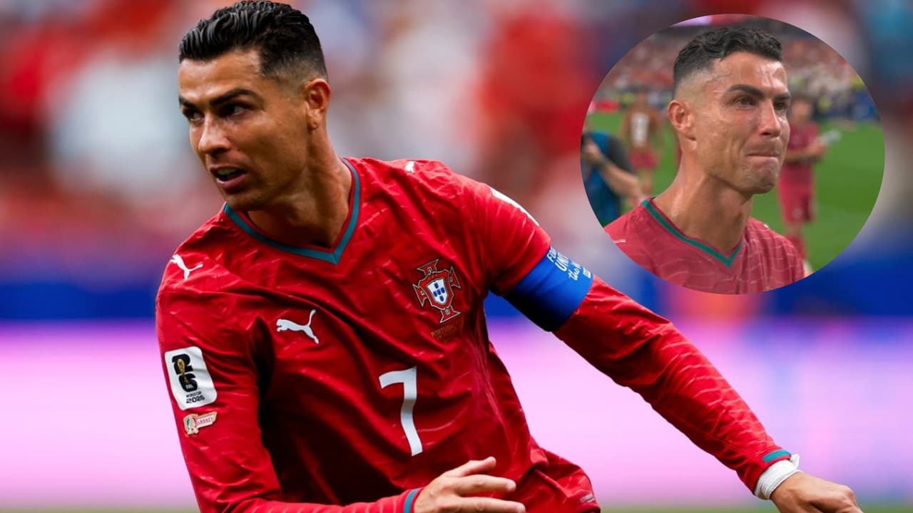 ¡Intenta no llorar! Cristiano Ronaldo rompe en llanto tras eliminación ante España