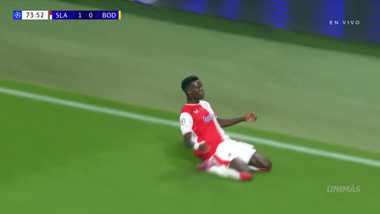 ¡Golazo del Slavia Praga! Mbodji consigue su DOBLETE vs. Bodo/Glimt