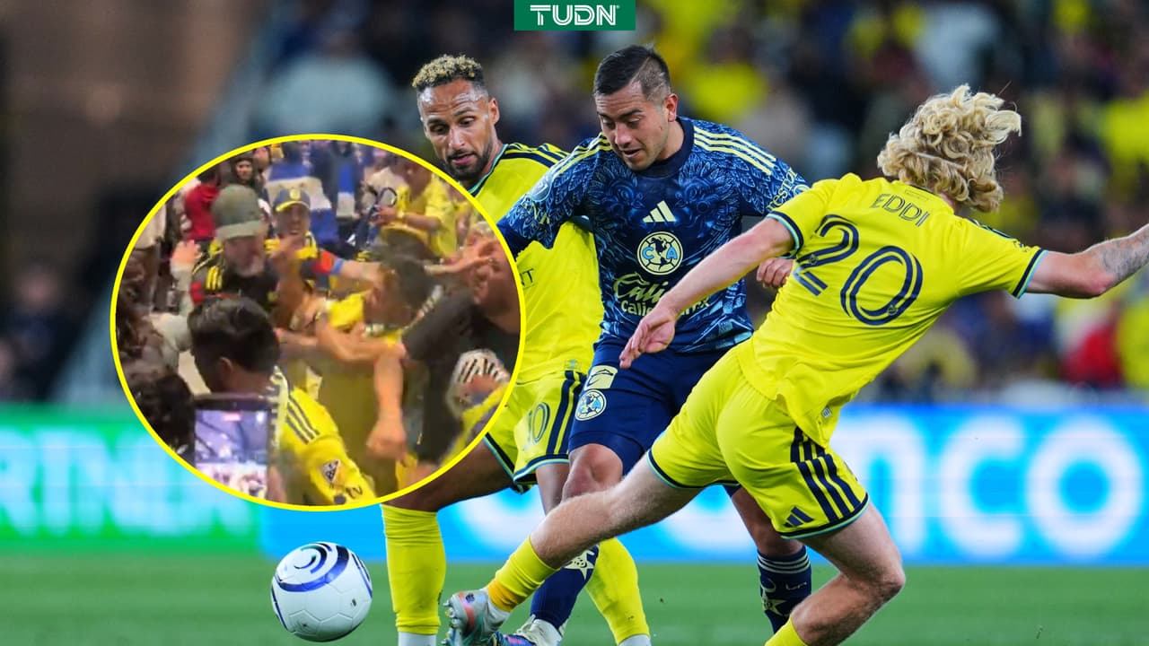 ¡Lamentable! Pelea masiva de fanáticos tras el Nashville vs. América