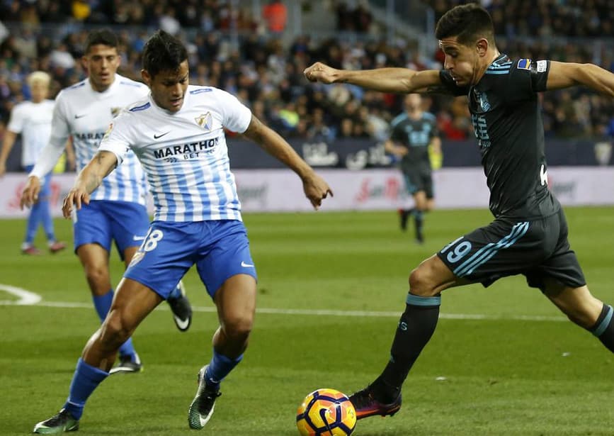 Real Sociedad le ganó al Málaga en La Rosaleda.