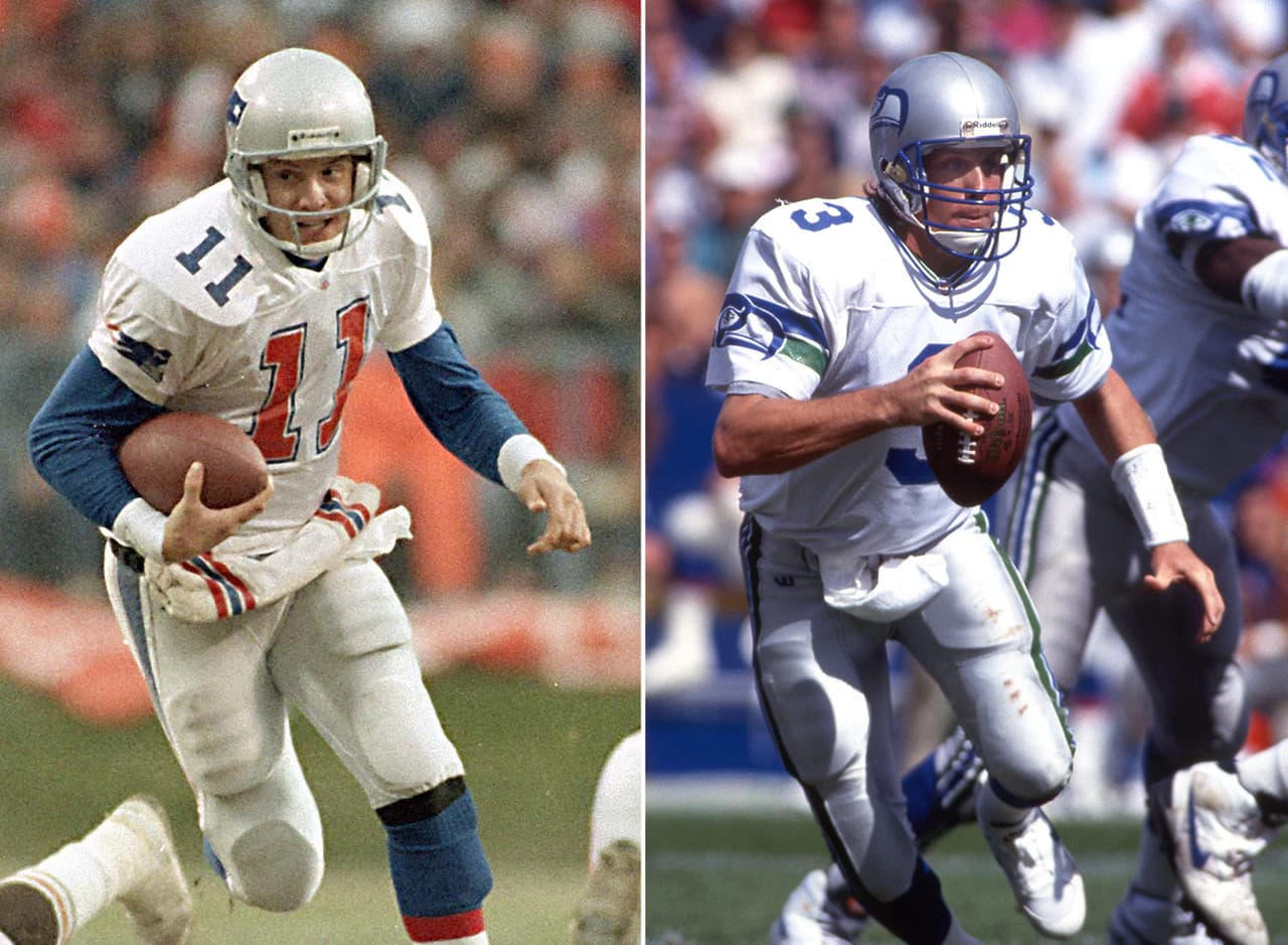Draft de 1993.- No. 1: Drew Bledsoe (Washington State).- New England Patriots. No. 2: Rick Mirer (Notre Dame).- Seattle Seahawks.