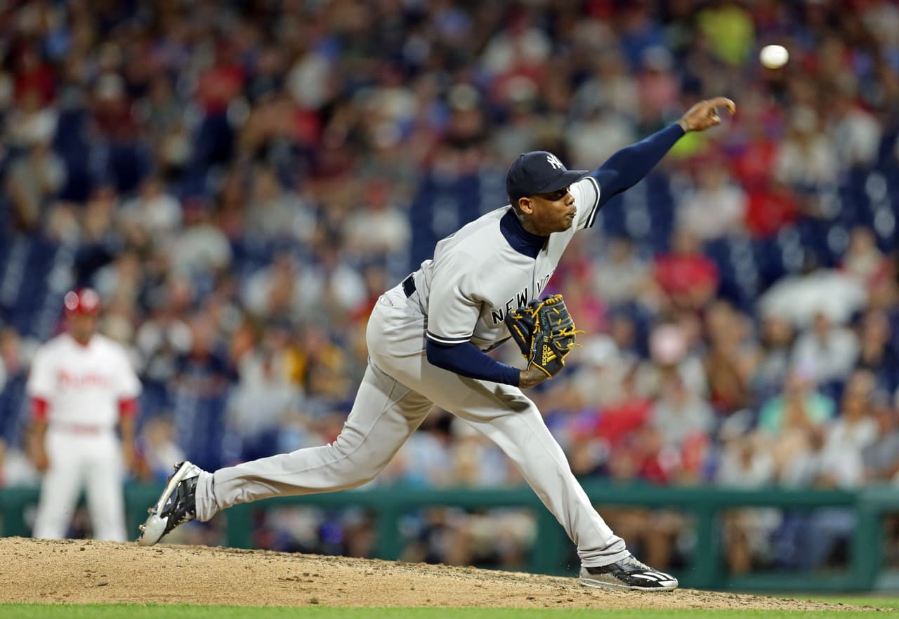 Aroldis Champman, el látigo cubano de los New York Yankees está en el All Star Game por quinta ocasión. El cerrador de los neoyorquinos llega con 24 salvamentos en 25 oportunidades.