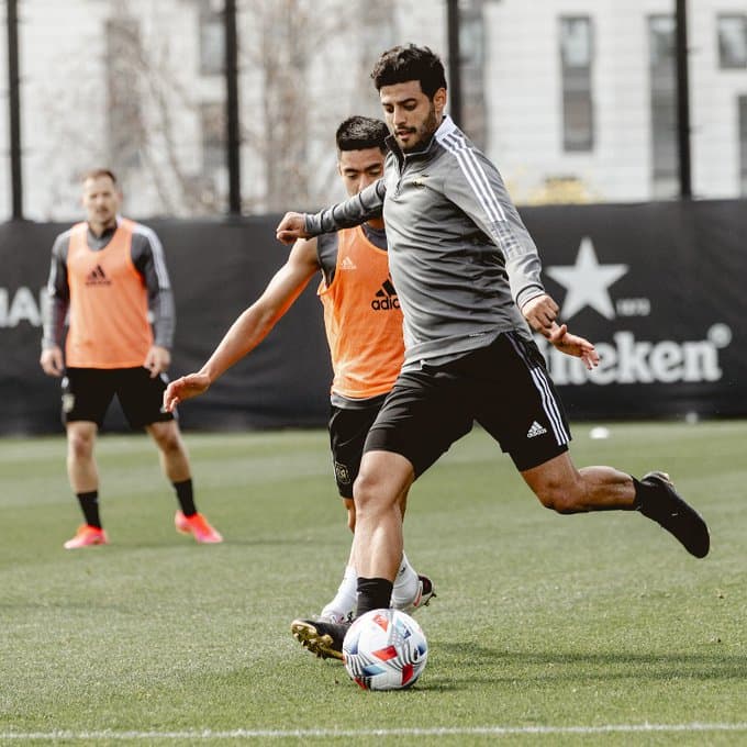 LAFC sigue con los entrenamientos a pleno, de cara a la preparación de la próxima temporada. Carlos Vela entrena a tope para la campaña 2021.